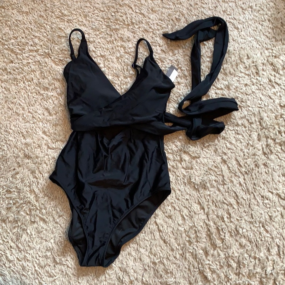 Aerie one piece wrap bathing suit